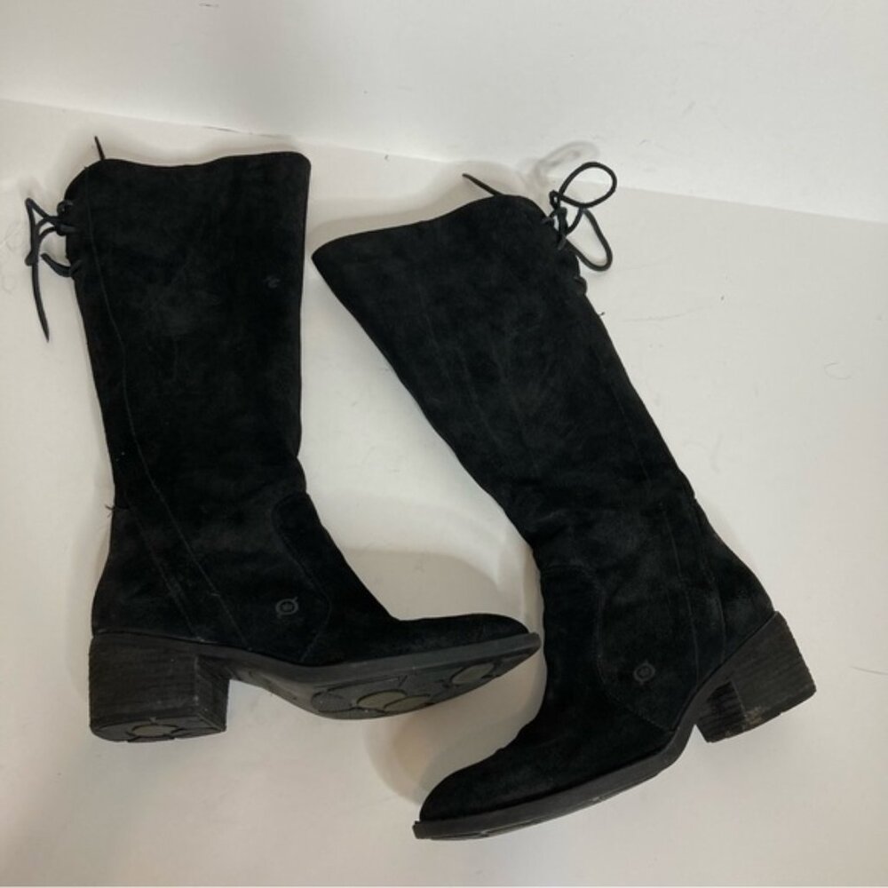 Born Cotto Suede Leather Knee High Tall Boots 10 - Picture 9 of 15